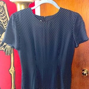 Vintage Polka Dot Midi Dress